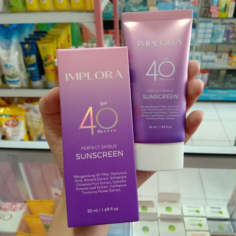 READY SIAP KIRIM COD PERFECT SHIELD SUNCREEN IMPLORA SPF 40 PA++++