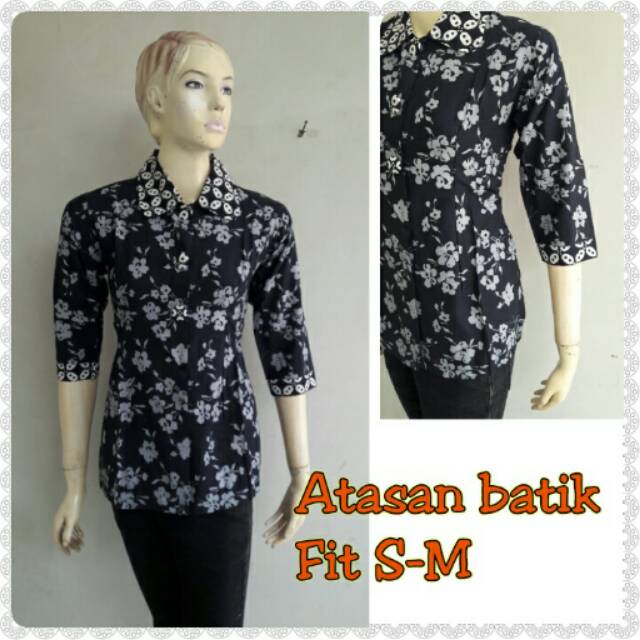 batik atasan kantor