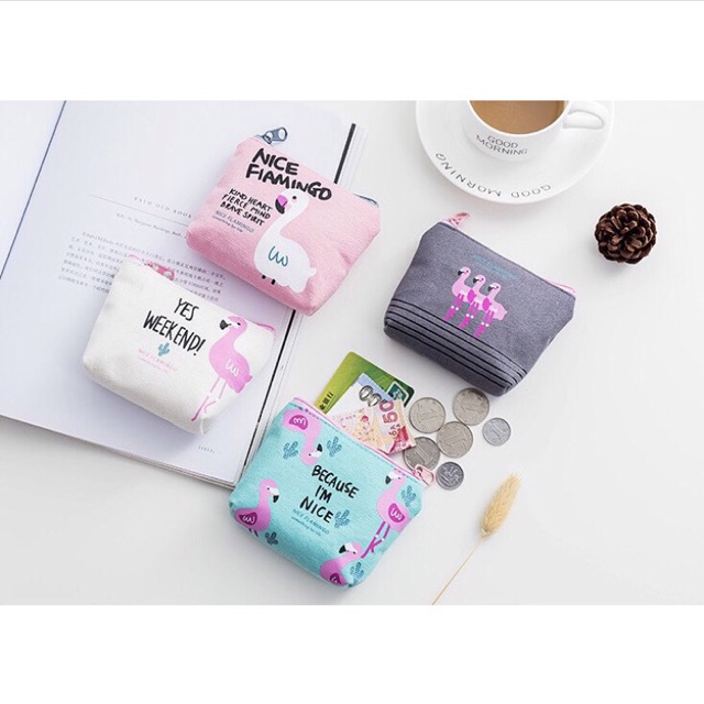 DOMPET KOIN FLAMINGO