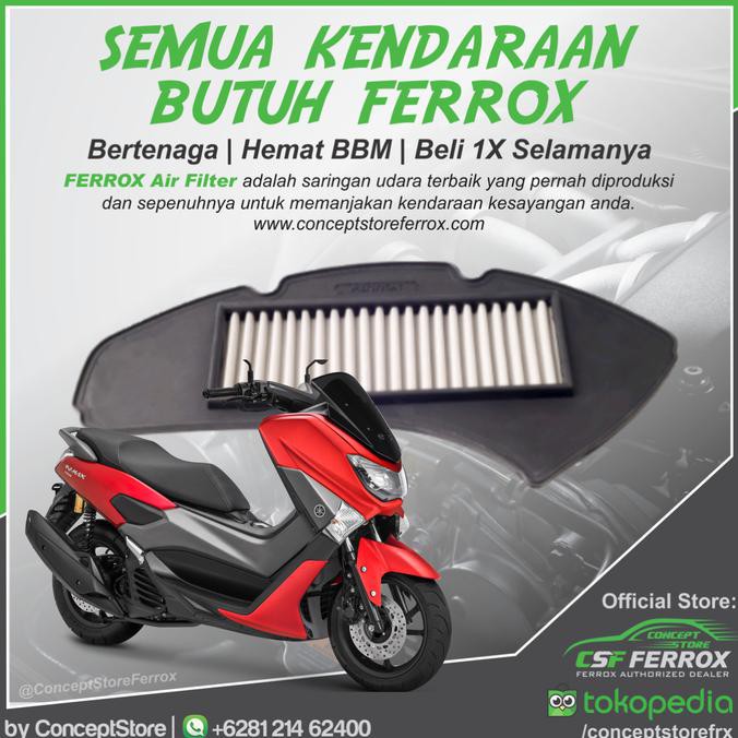 ( BISA COD ) FILTER UDARA FERROX YAMAHA NMAX HEMAT Kode 1115