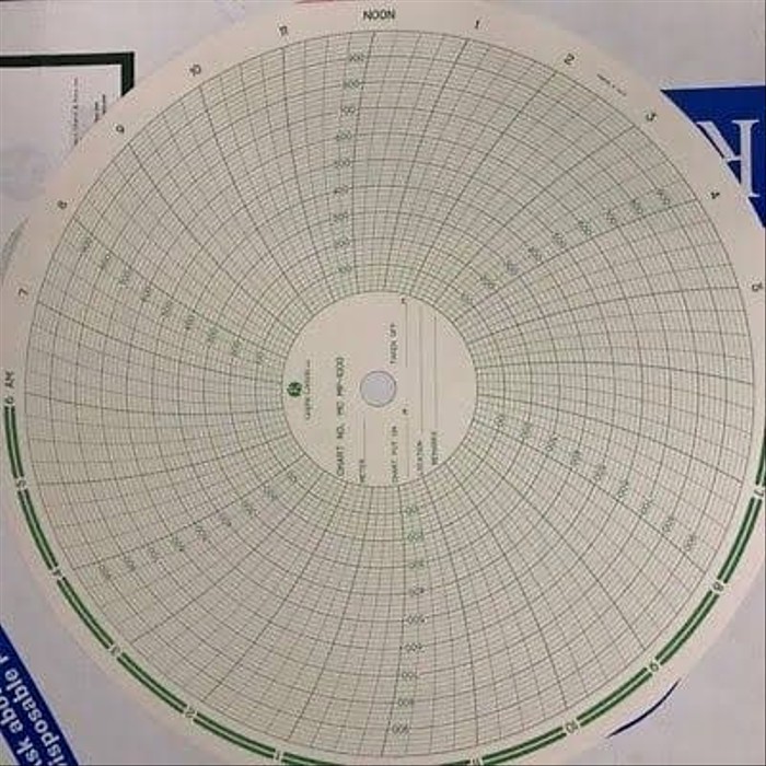 Paper Chart Barton Graphic Control 10.000psi