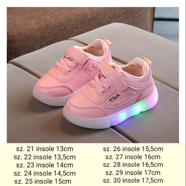 Sepatu led anak cila