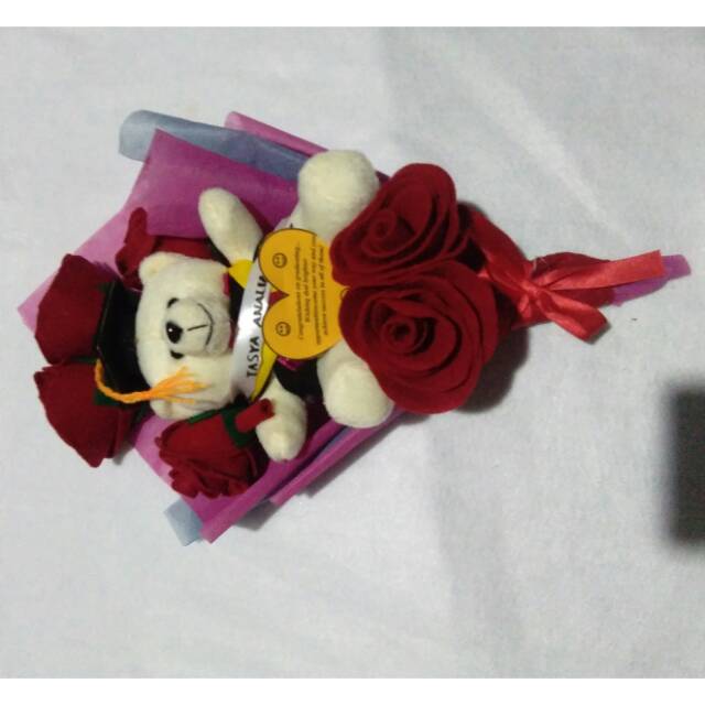 Buket bunga boneka beruang