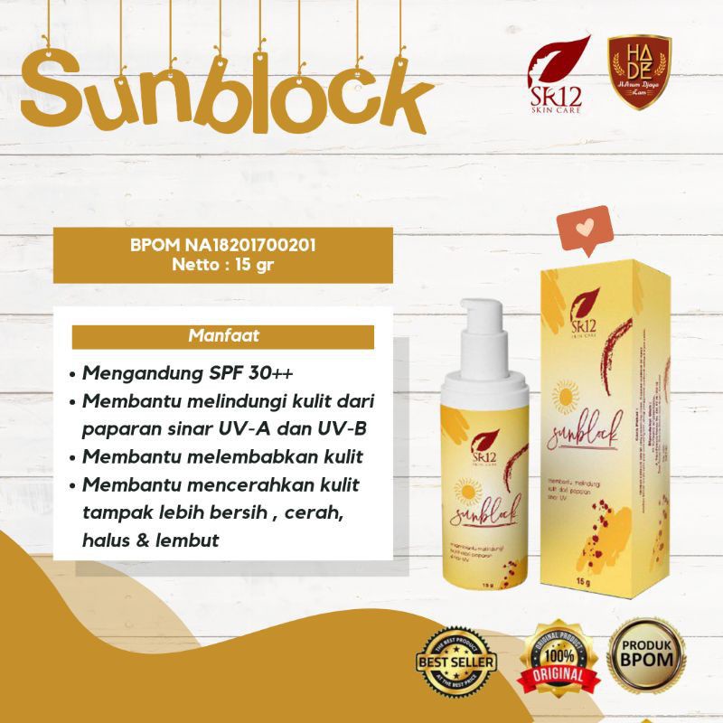 Sunblock Sr12 Skincare