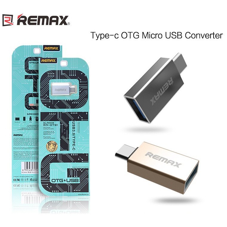 Type C Remax Micro USB To USB TYPE C  Connector OTG Micro USB