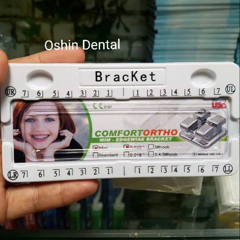 DENTAL BRACKET BEHEL MINI EDGEWISE 0.22 NO HOOK