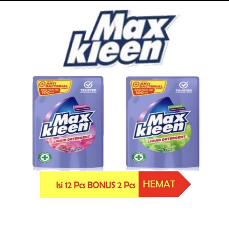 maxkleen liquid detergen renceng