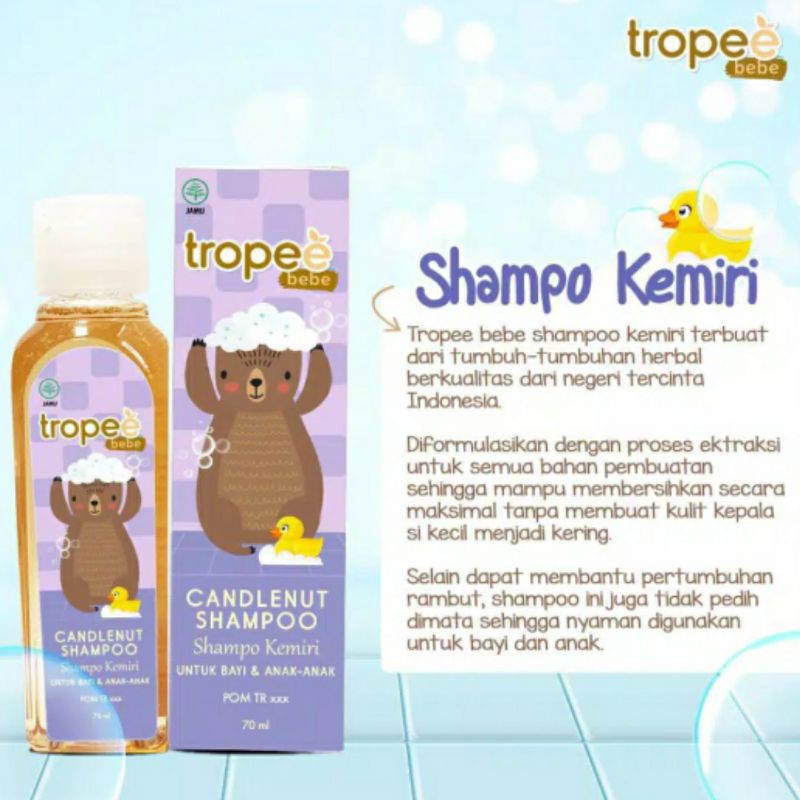 Tropee Bebe Candlenut Shampoo 100ml