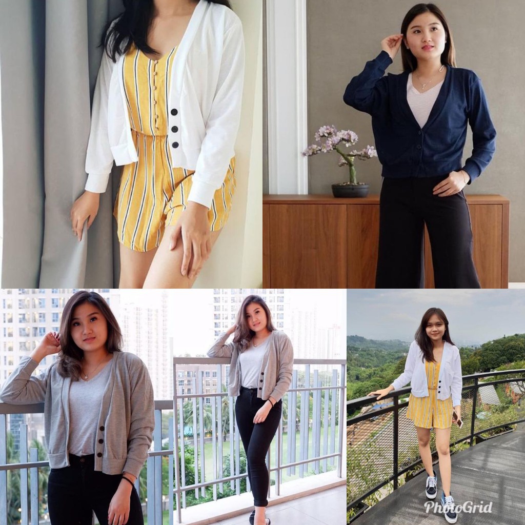 LP BUTTON CARDIGAN