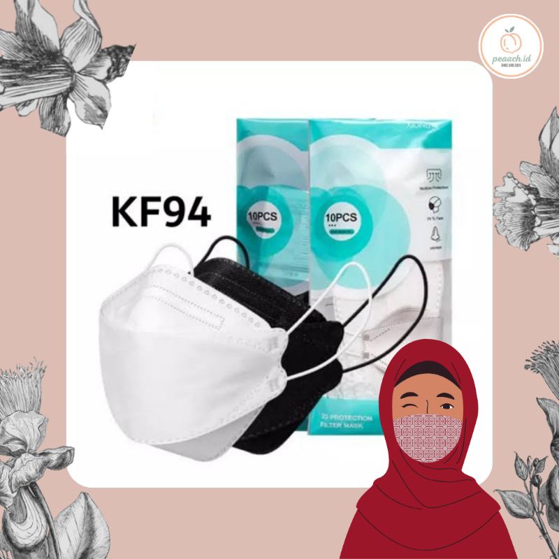 [READY] MASKER KF94 DEWASA EARLOOP ISI 10PCS