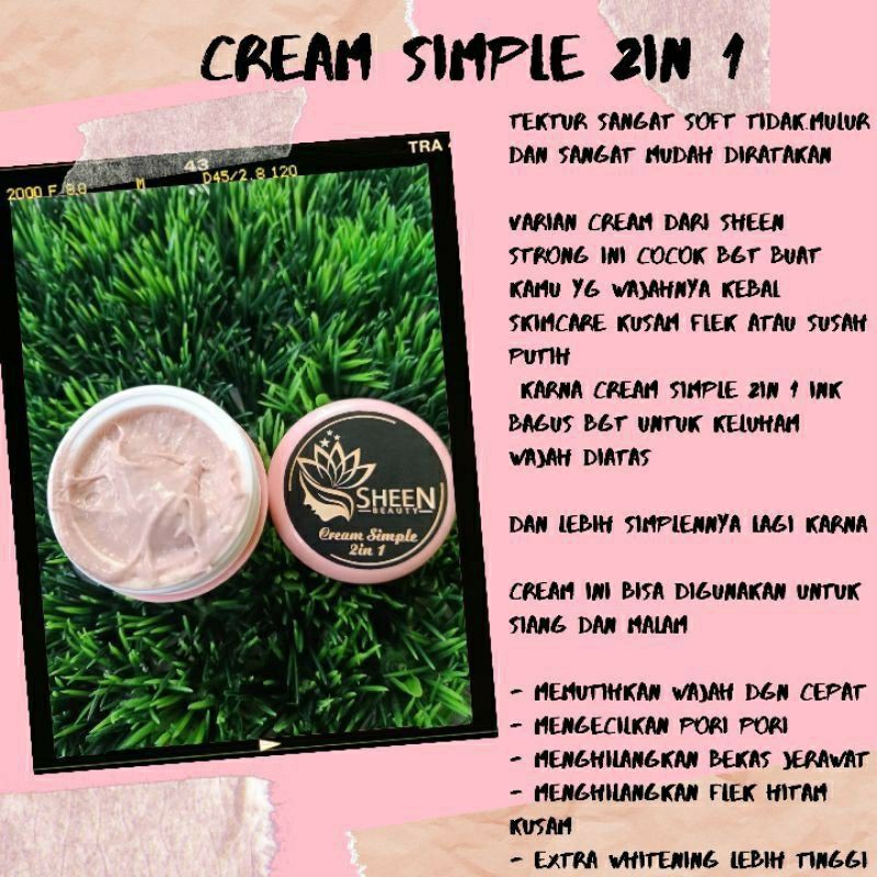 sheen simple cream 2 in1