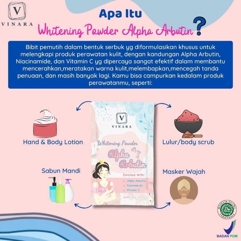 Whitening Powder Alpha Arbutin