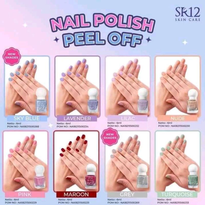 NAIL POLISH PEEL OFF SR12