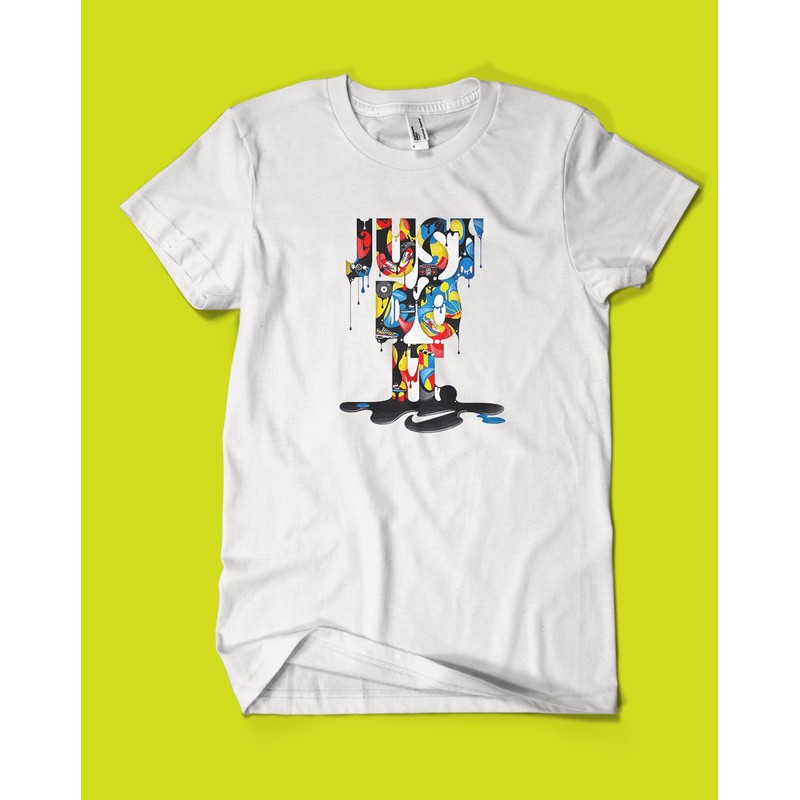 KAOS COLORFULL NIKE SPLASH JUST DO IT