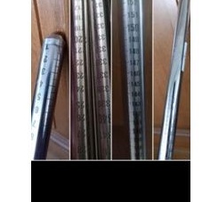 Dipstik stik ukur BB 2 meter SPBU