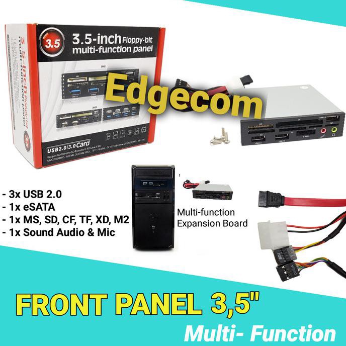 Front Panel 3,5" Multi Function Metal Enclosure Termurah