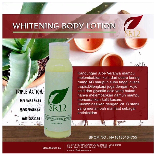 Whitening Body Lotion SR12