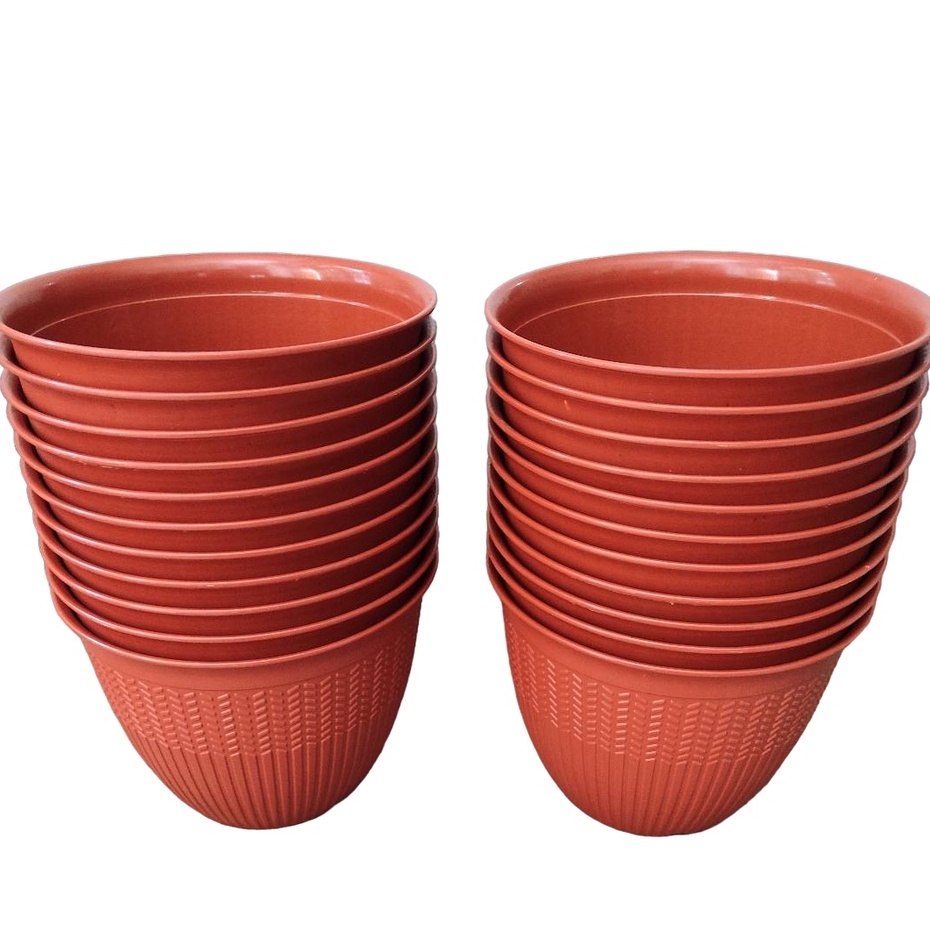 Pot Padi 20 Coklat Merah Bata