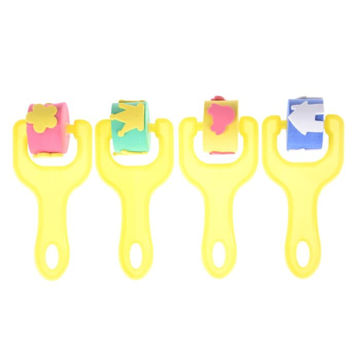 Sponge Roller Paint Brush (4pcs)