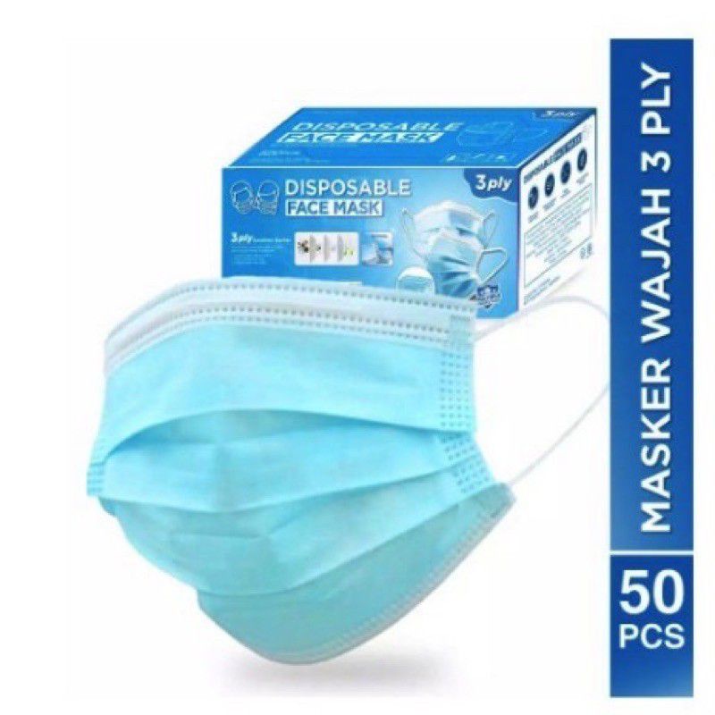 Masker facemask dewasa 50pcs