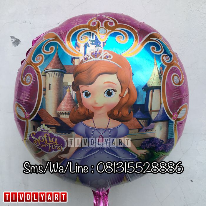 Balon Foil Sofia / Balon Sofia Termurah