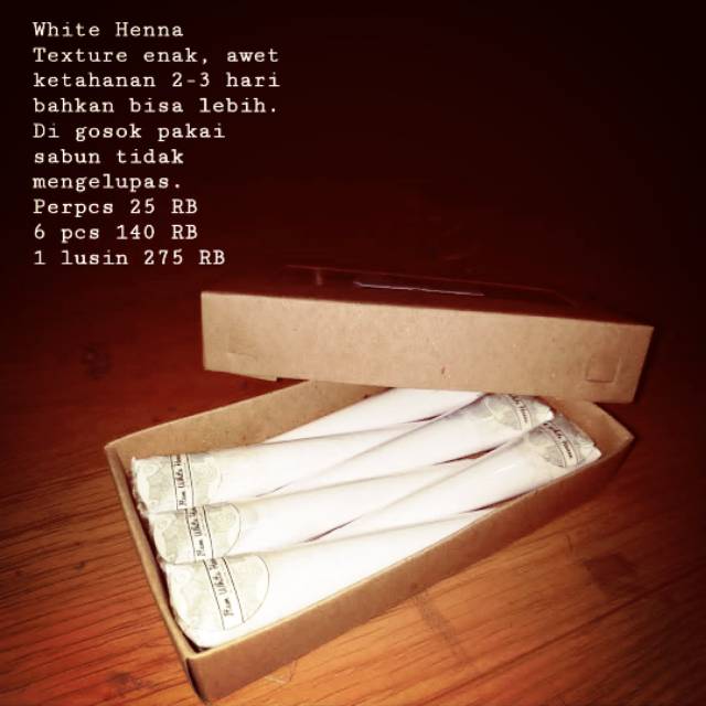 White henna ITEMUTEM