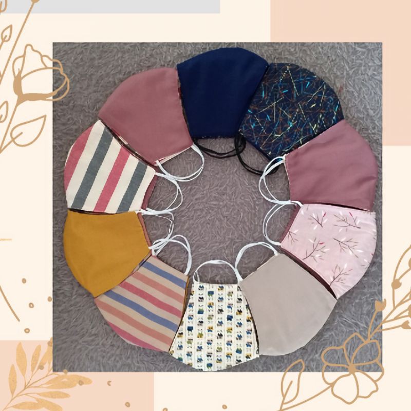 Masker Kain 3 Lapis