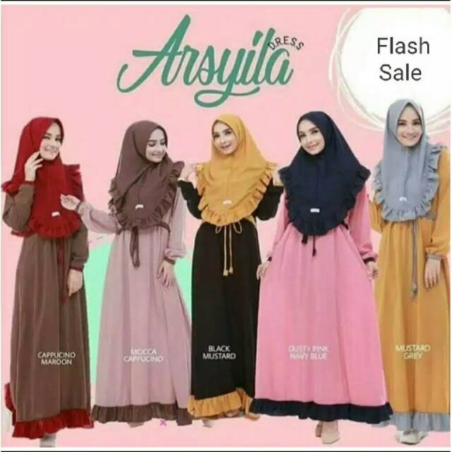 Gamis arsyila, mikela, nessa