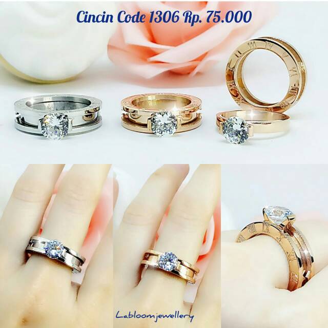 Cincin Code 1306 Titanium Stainless