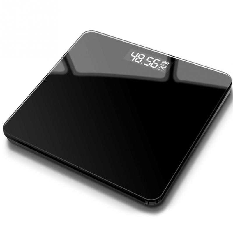 Timbangan Badan Digital + Temperature USB Rechargeable