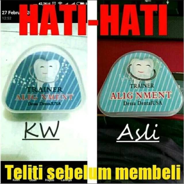 BEHEL GIGI ORTODENTIC RETAINER (TEEH TRAINER)
