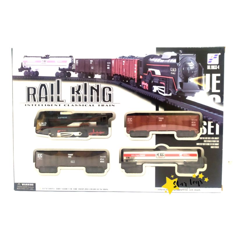 Rail king intelligent classical train kereta api mainan anak