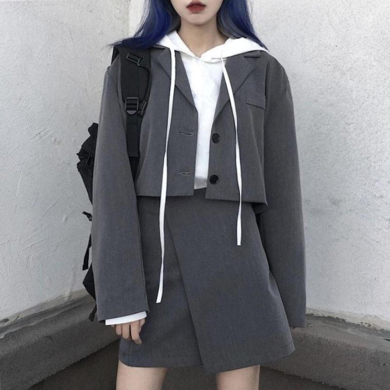 CROP BLAZER KOREAN STYLE