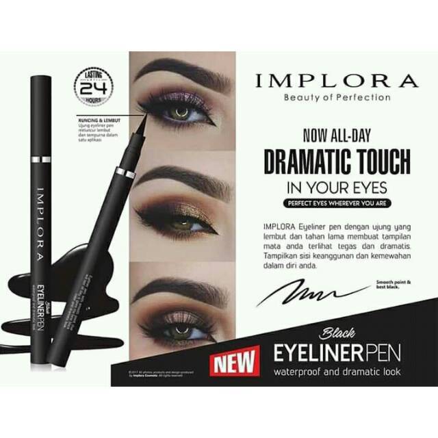 WAJIB CO EXTRA BUBBLE - Implora Eyeliner Pen Black