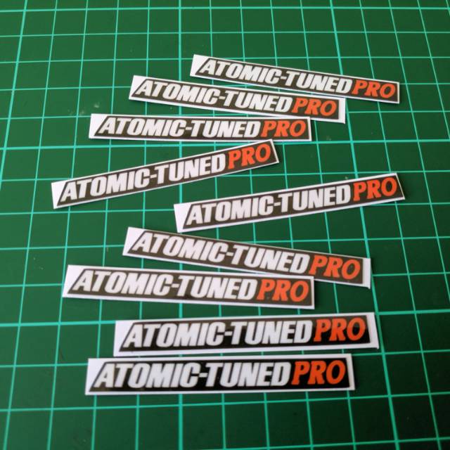 Sticker Atomic Tuned Pro Tamiya Mini 4wd