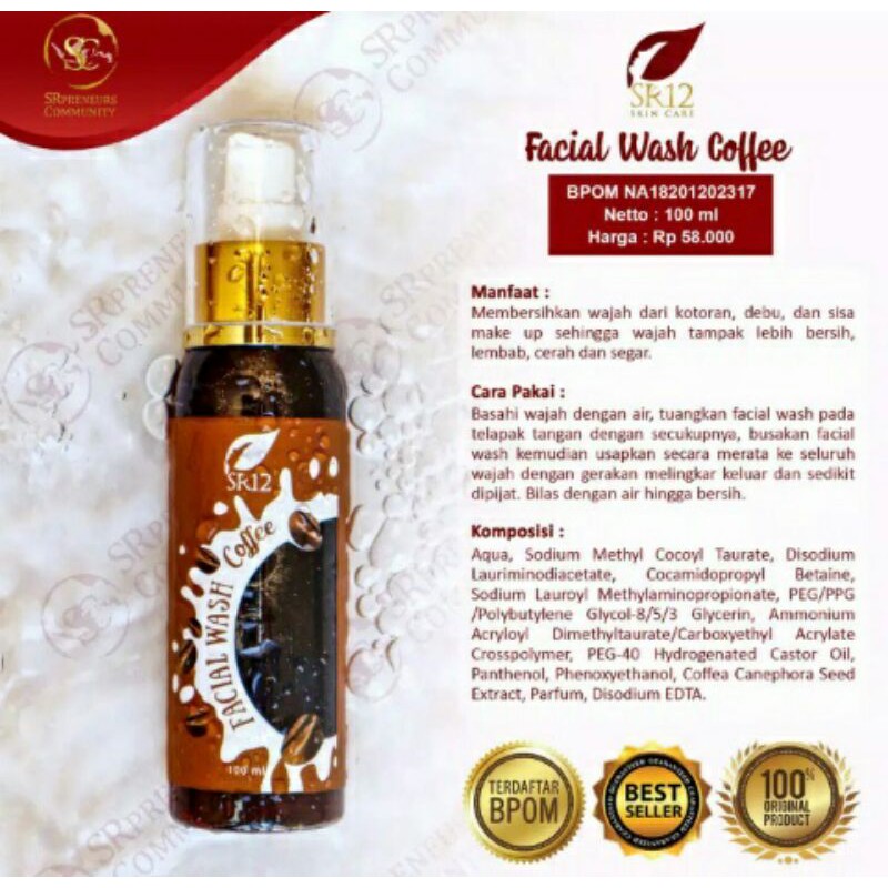 FACIAL WASH COFFEE SR12