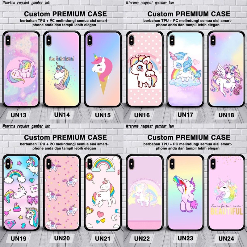 custom case unicorn samsung note 3,note 4,note 5,note 8,note 9,note 10,note 10 plus glass case 3D