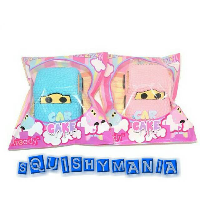 AREEDY CAR CAKE SQUISHY ORIGINAL PACKAGING