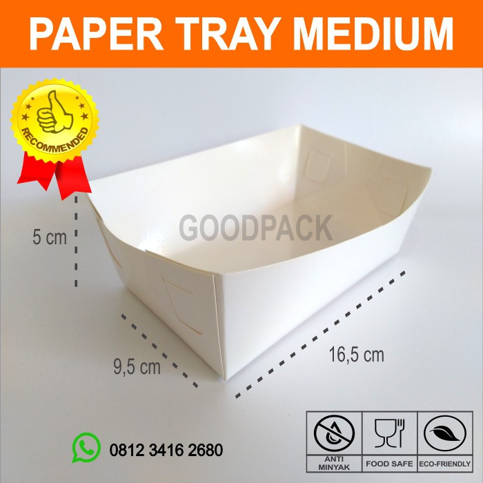 Piring Kertas / Paper Tray(isi100pcs/pack)