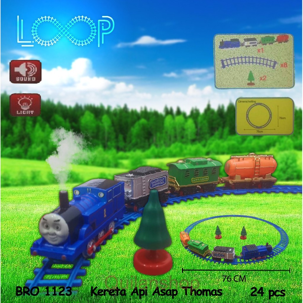 MAINAN ANAK LAKI LAKI KERETA THOMAS TRAIN KERETA API ASAP LOOP BRO1123