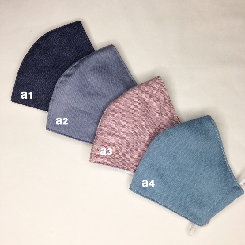 Masker kain polos (headloop/earloop)