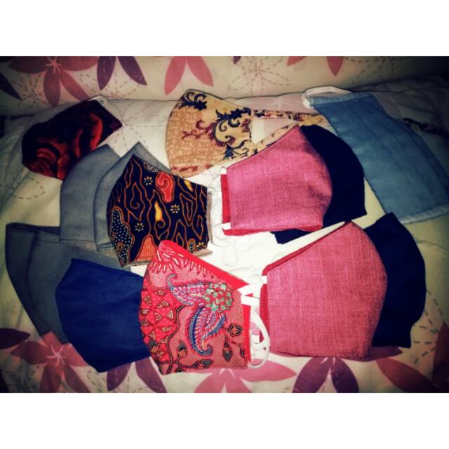 Masker kain 3layer