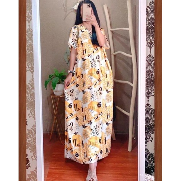 Daster Motif Long Basic Daster Panjang