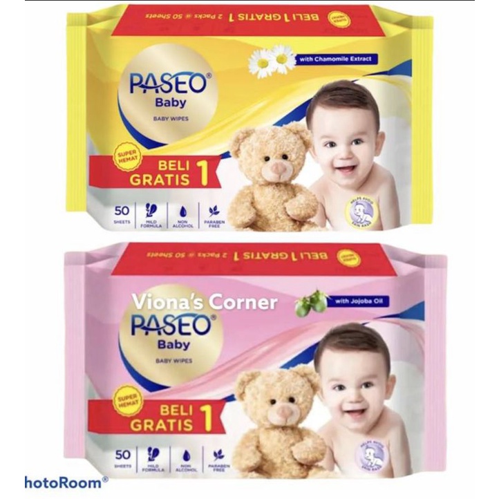 Tisu Basah Paseo 50 sheet
