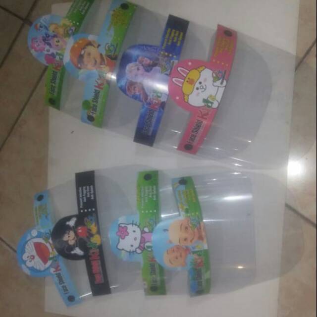 Face shild anak karakter