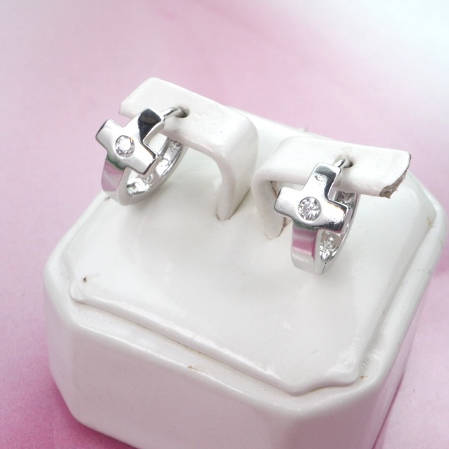 Anting Jepit Putih Xuping 026AA