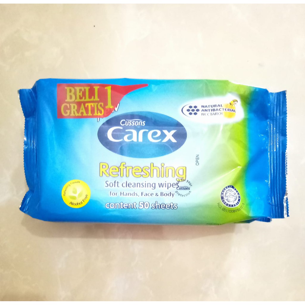Carex Wipes 50,s Refreshing