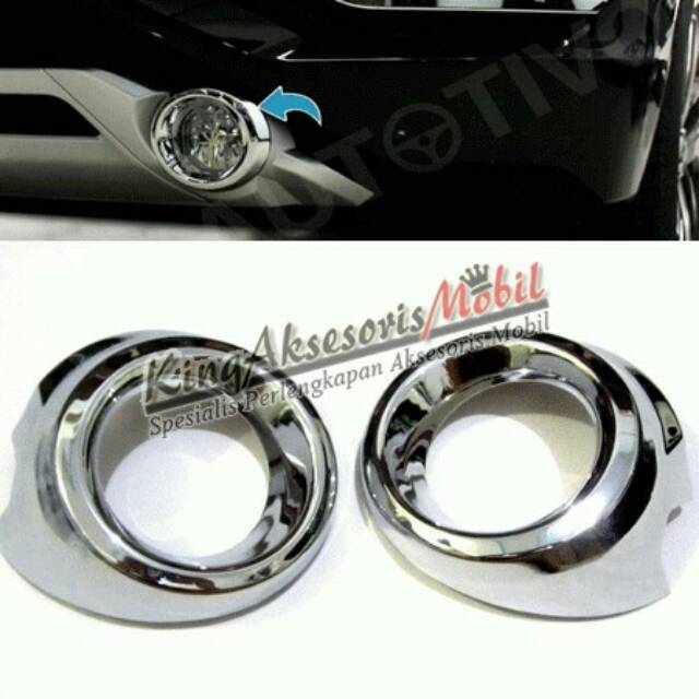 Ring crome fog lamp expander