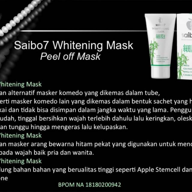Saibo7 whitening mask