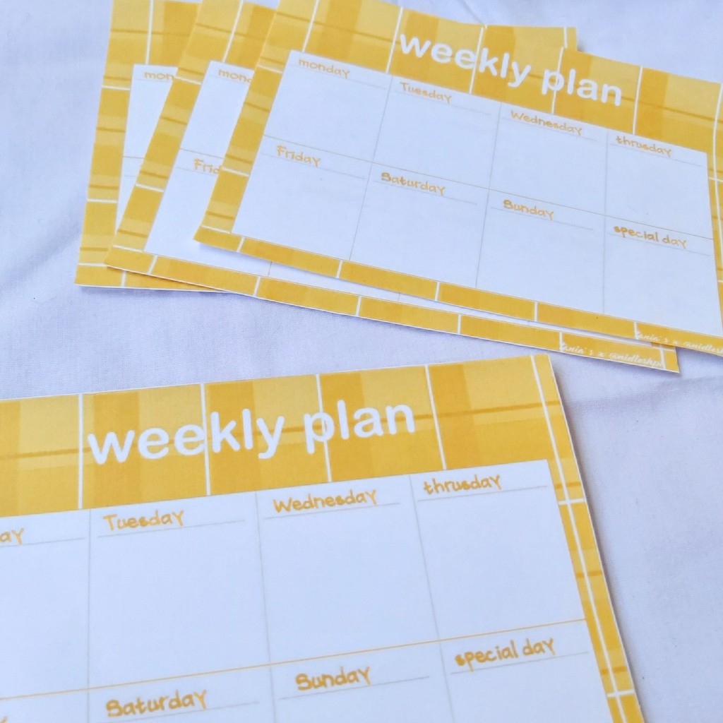 MEMO WEEKLY PLANNER